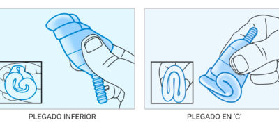 Formas de insertar y extraer la copa menstrual